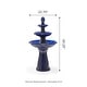 preview thumbnail 6 of 36, Glitzhome 45.25"H Oversized 3-Tier Pedestal Ceramic Resin Outdoor LED Fountain