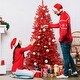 preview thumbnail 5 of 8, Pure Red PVC Christmas Tree with Hinged Branches & Stable Metal Stand Red - 5 Foot