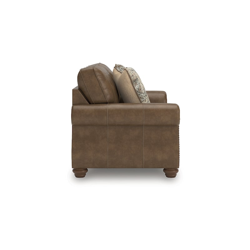 Signature Design by Ashley Shadsburne Brown Loveseat - 68" W x 38" D x 39" H