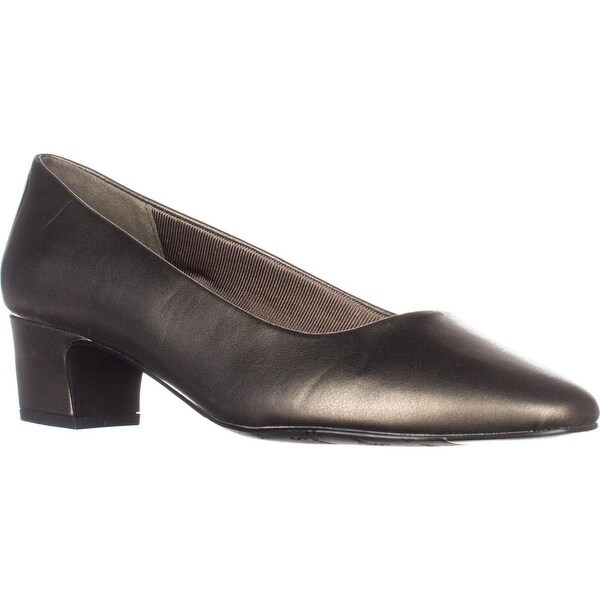 Shop Easy Street Prim Kitten Heel Dress Pumps, Pewter Free Shop Easy Street Prim Kitten Heel Dress Pumps, Pewter Free