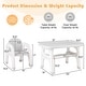 preview thumbnail 6 of 25, Kids Activity Table and Chair Set with Montessori Toys for Preschool and Kindergarten - 31" x 19.5" x 19.5"