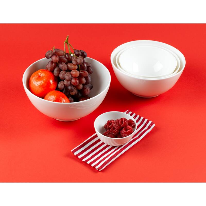 Red Vanilla Rice Bowls (Set of 4)