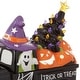 preview thumbnail 3 of 4, PreLit Ceramic Halloween Truck with Pumpkin HandPainted Decor