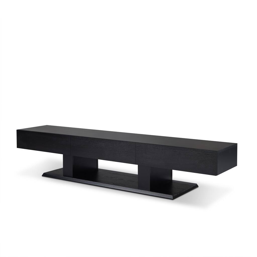 Morden TV Stand with 3 Top Wooden Drawers 70" TV Stand