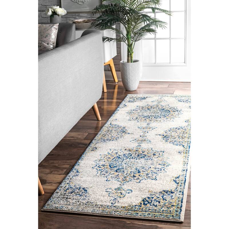 Nuloom Vintage Persian Medallion Faded Area Rug