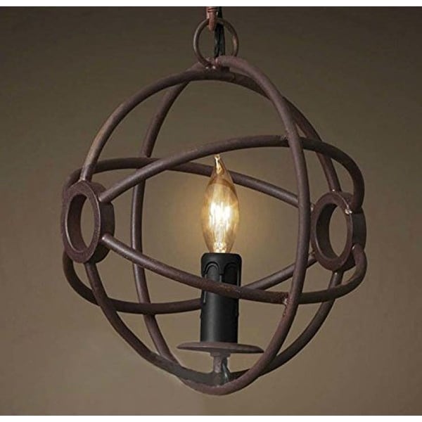 Shop Retro vintage industrial globe pendant light fixture - Copper