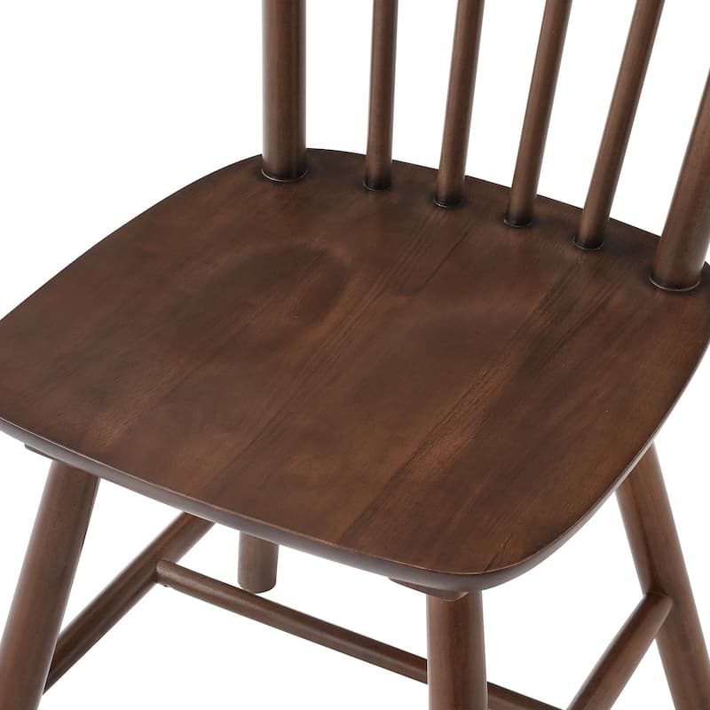 Solid Wood Dining Chairs Set of 2 - N/A