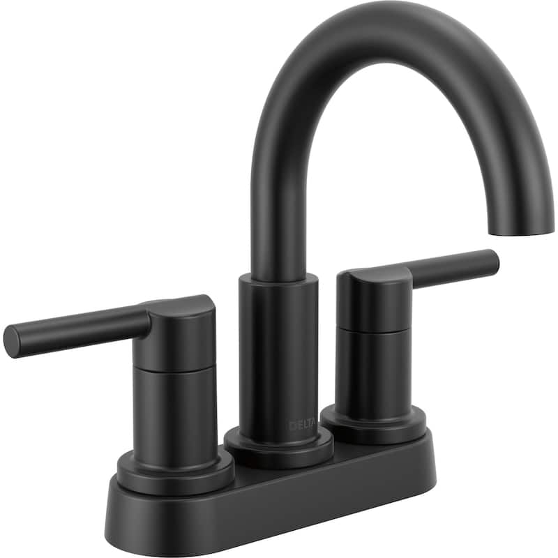 Delta 25749LF Nicoli 1.2 GPM Centerset Bathroom Faucet with Push