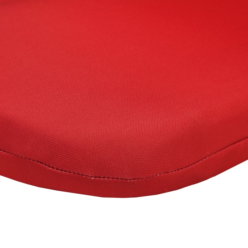 Outdoor Solid Olefin Textured High Back Cushion 20 x 45 in Red - 20X45