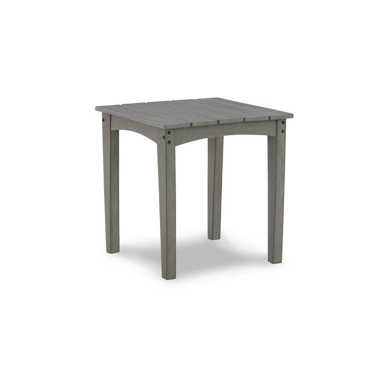 Signature Design by Ashley Visola Gray Outdoor Adirondack Chair and End Table - 31"W x 33"D x 37"H