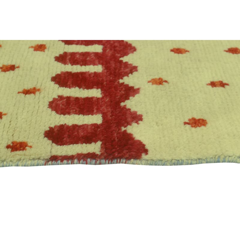 Balochi Adelayda Beige/Lt. Green Rug - 6'6" x 9'5"