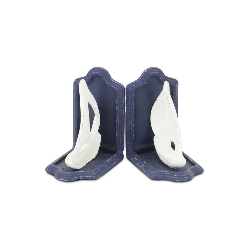 Ceili Blue Cast Iron Sail Boat Bookends