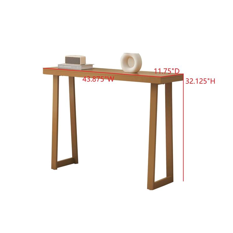 Claude Collection Wood 44" Modern Console Table with Shelf