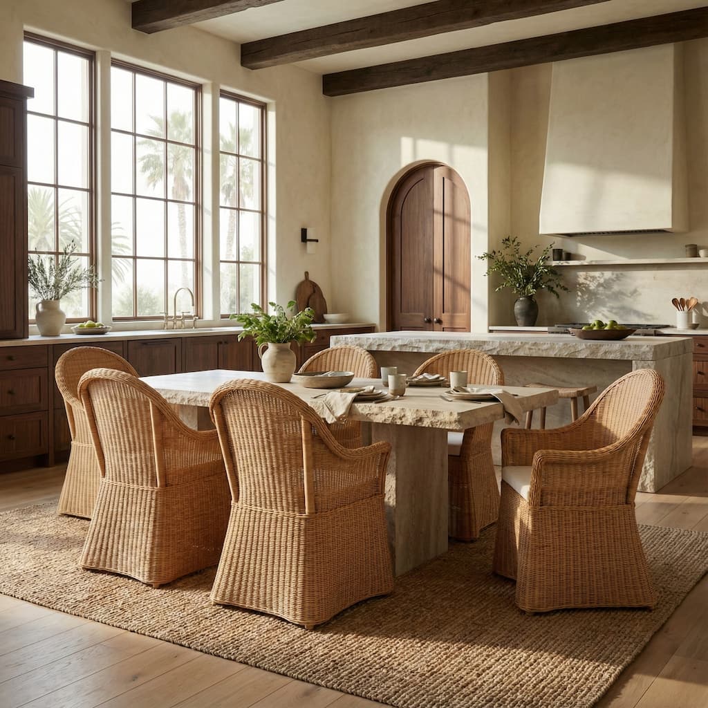 SAFAVIEH Couture Hylda Rattan Dining Chair - 27"W x 27"D x 39"H