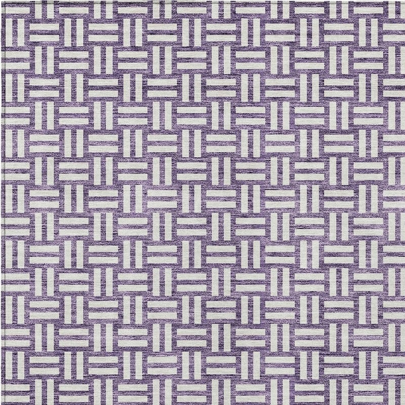 HomeRoots Geometric Transitional Rectangle Outdoor Rug