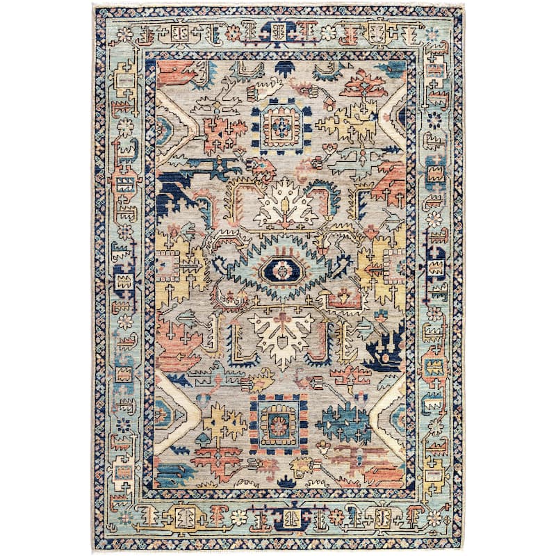 Serapi One-of-a-Kind Hand-Knotted Area Rug - Gray - 4' 1" x 5' 11"