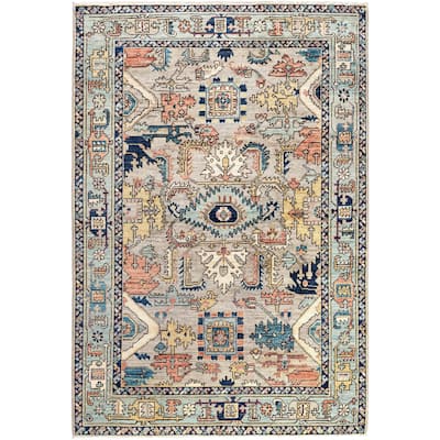 Serapi One-of-a-Kind Hand-Knotted Area Rug - Gray - 4' 1" x 5' 11"
