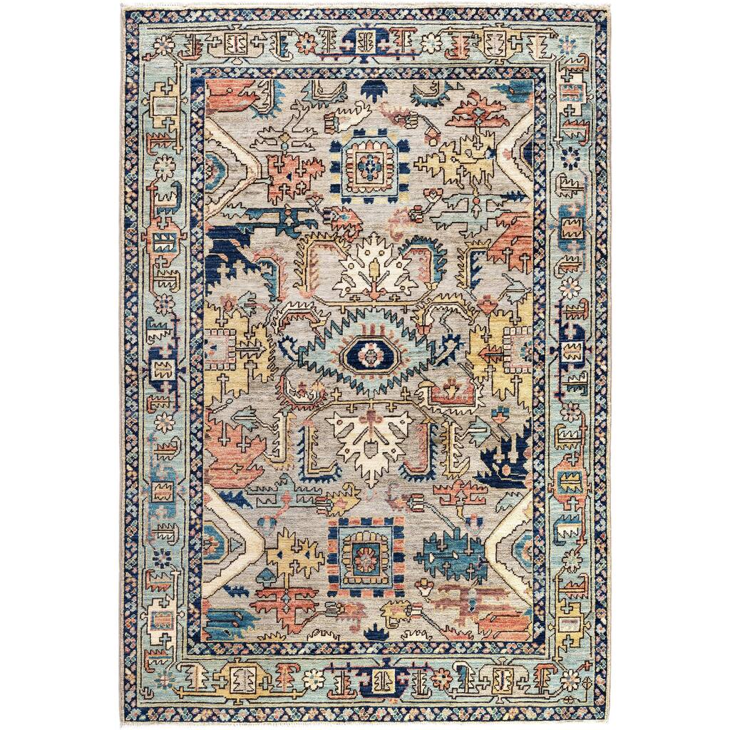 Serapi One-of-a-Kind Hand-Knotted Area Rug - Gray - 4' 1" x 5' 11"
