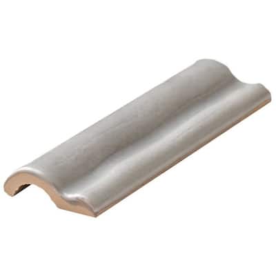 The Tile Life Talavera 2x6 Smoke Ceramic Chair Rail Wall Tile - 2 x 6 - 1 Piece