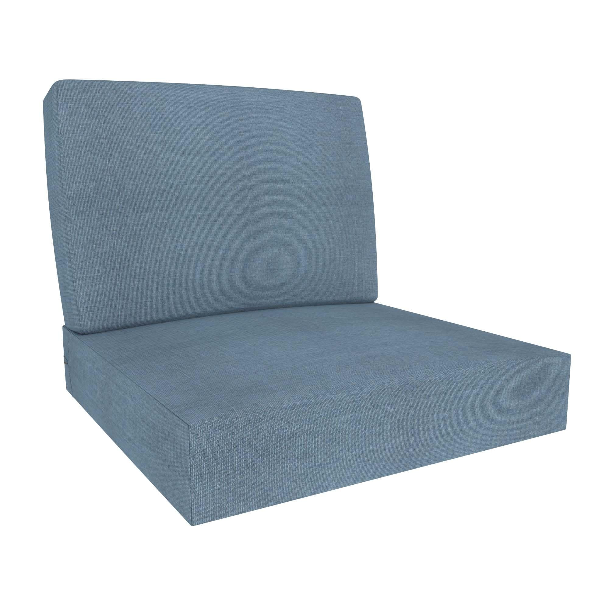 Covers&All Outdoor Sunbrella Deep Seat Cushion Set, Water, UV & Fade Resistant Patio Chair Cushions for Outdoor Furniture