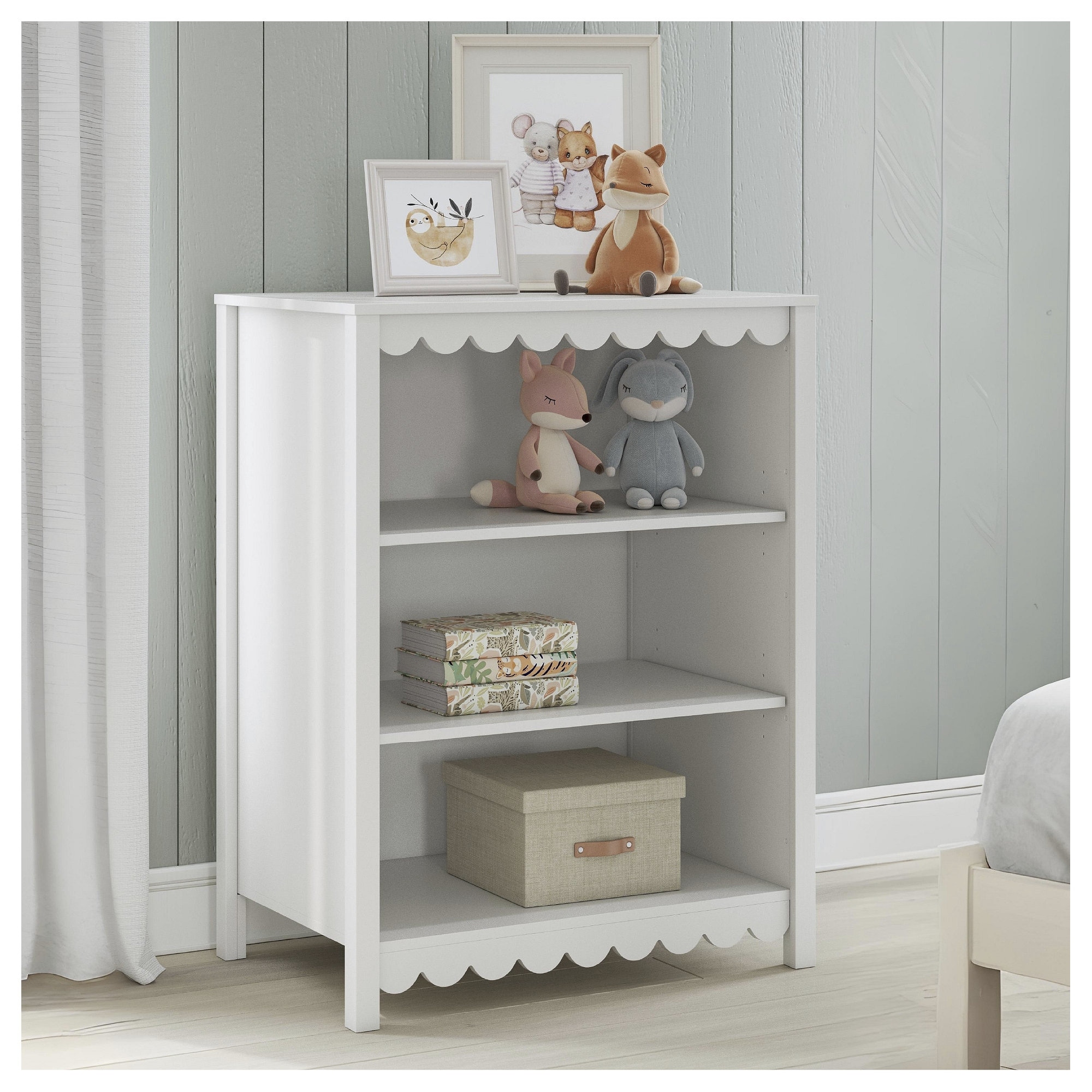 Signature Design by Ashley Hallityn White Bookcase - 31.61" W x 19.84" D x 41.14" H