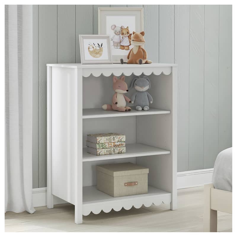 Signature Design by Ashley Hallityn White Bookcase - 31.61" W x 19.84" D x 41.14" H - White - 31.61" W x 19.84" D x 41.14" H