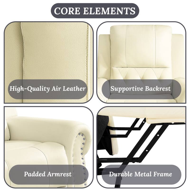 Luxury Air Leather Power Lift Recliner Chair with Heat & Massage – Perfect for Elderly Assistance
