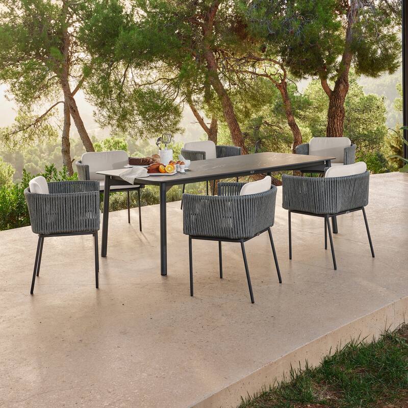 Skyline Design Boston 7-Piece Rec. Dining Set w/ Sunbrella Cushions