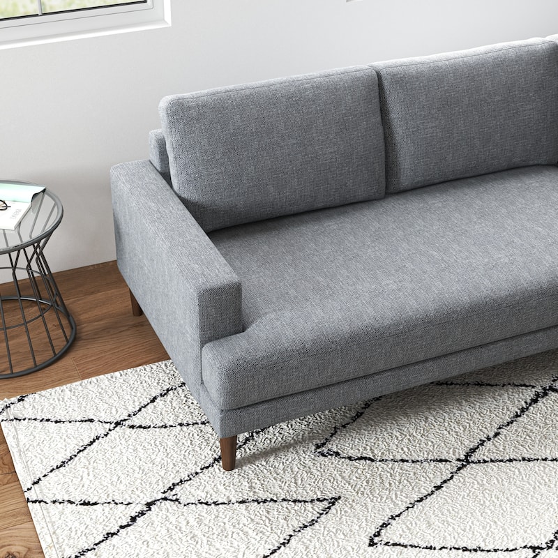 Harman Modern Living Room Fabric Corner Sectional Couch