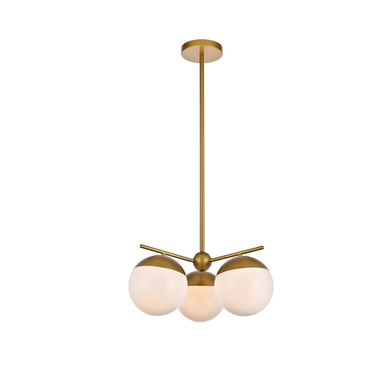 3-Light 21 inch Pendant with Frosted White Glass