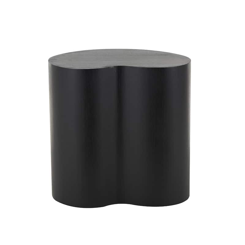 Wood Heart Inspired Accent Table - Black or Brown - Roche River Decor