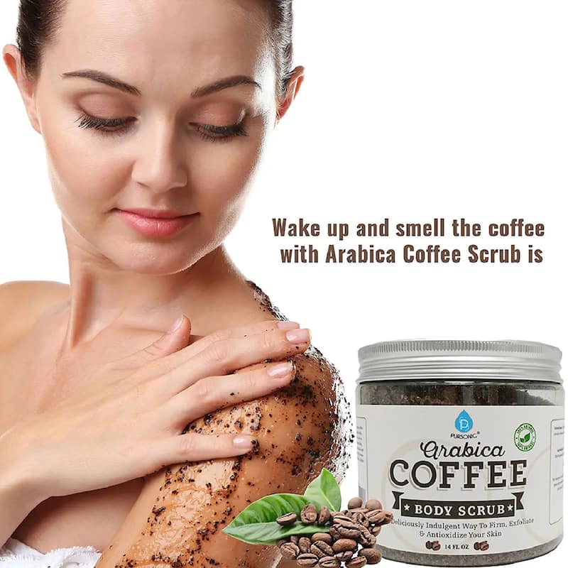 Pursonic Natural Arabica Coffee Body Scrub 14 Oz