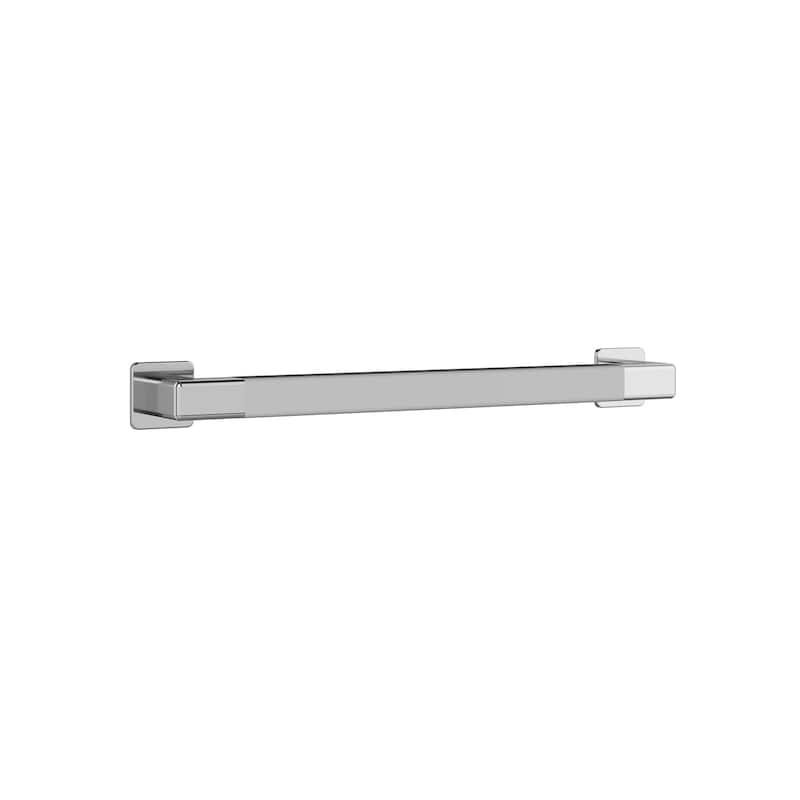 Seville 18-in Safety Bar Slip Resistant ADA Compliant 500 lb Weight Capacity Polished Stainless Steel