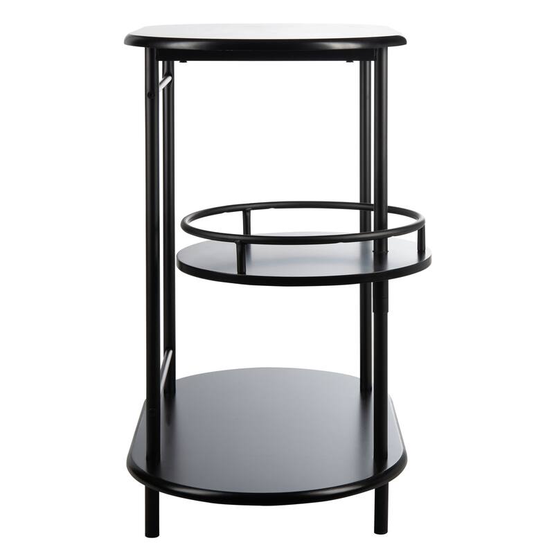 SAFAVIEH Iva 3-Tier Swivel Bar Table - 29.53" W x 17.72" L x 32.76" H