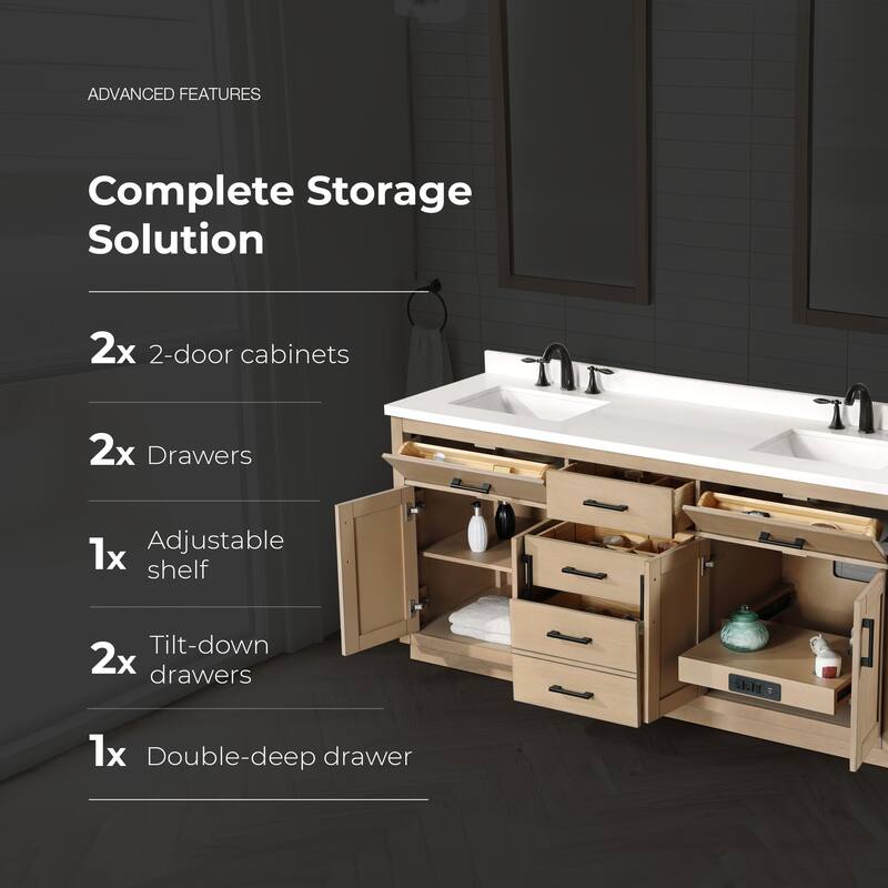 OVE Bailey Bathroom Vanity with Power Bar