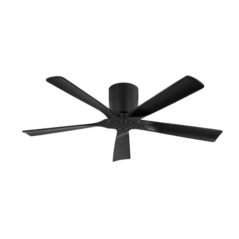 MLiAN 52 In. 5 Solid Wood Blades Indoor Ceiling Fan with Remote - 52 inch