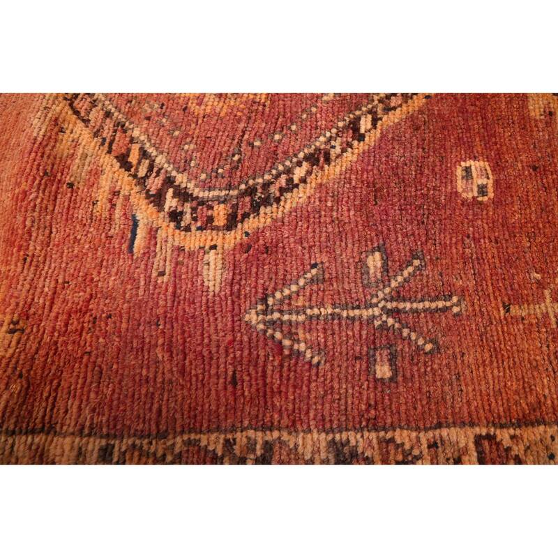 ECARPETGALLERY Hand-knotted Melis Vintage Dark Copper Wool Rug - 3'9 x 10'4