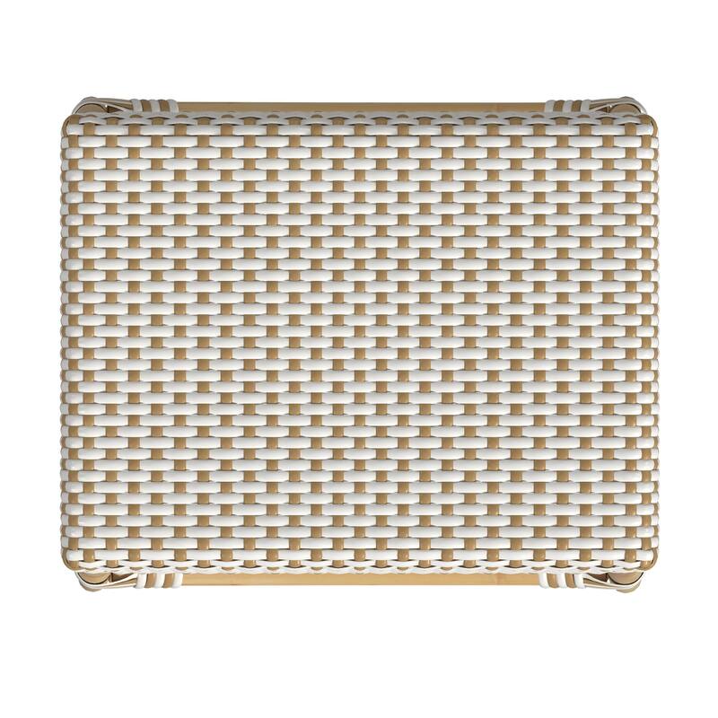 Robias 24.5" Rattan Rectangular Counter Stool