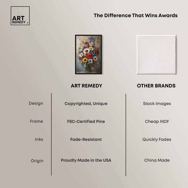 Symphony of Flowers I Canvas by Art Remedy