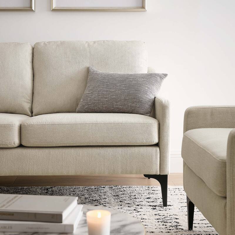 Corland Upholstered Fabric Loveseat