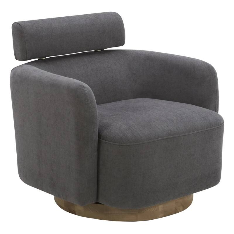 Spruce & Spring Ray Modern Swivel Accent Barrel Chairs