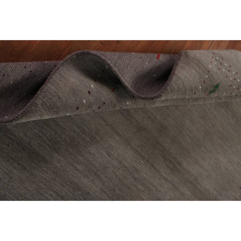 Tribal Gabbeh Oriental Area Rug Handmade Wool Carpet - 5'7" x 7'11"