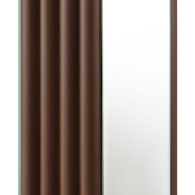 Elena 30-Inch Square Tapered Mirrored Table Lamp Brown