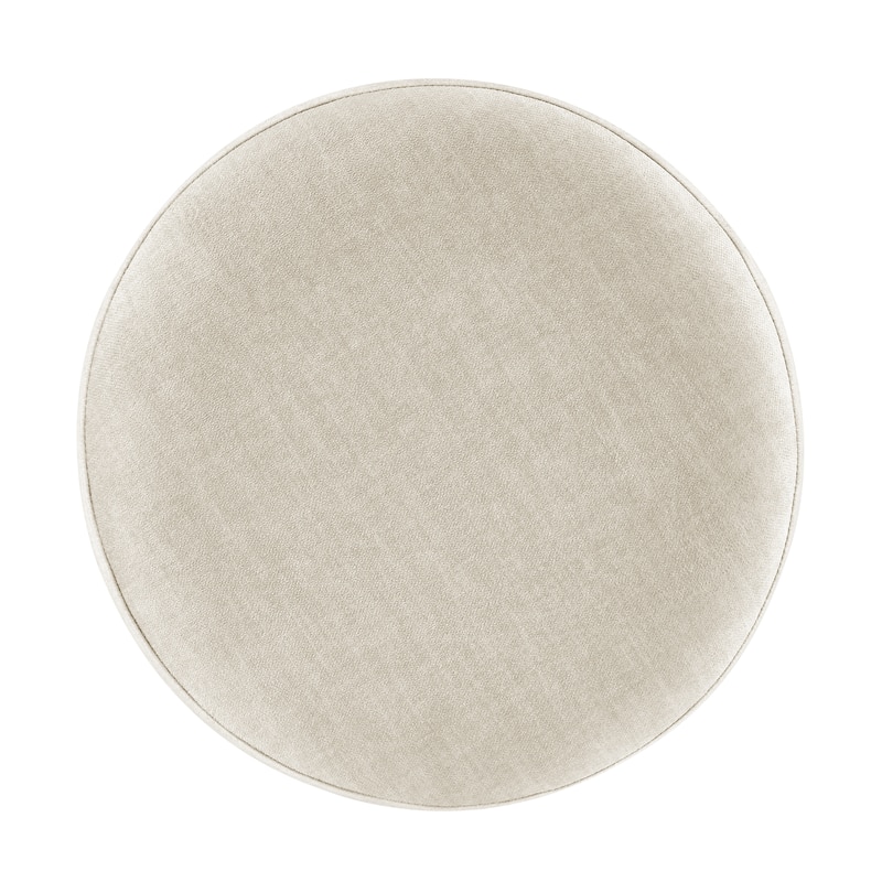 NPD Furniture Ophelia Velvet Round Ottoman with Metal Frame
