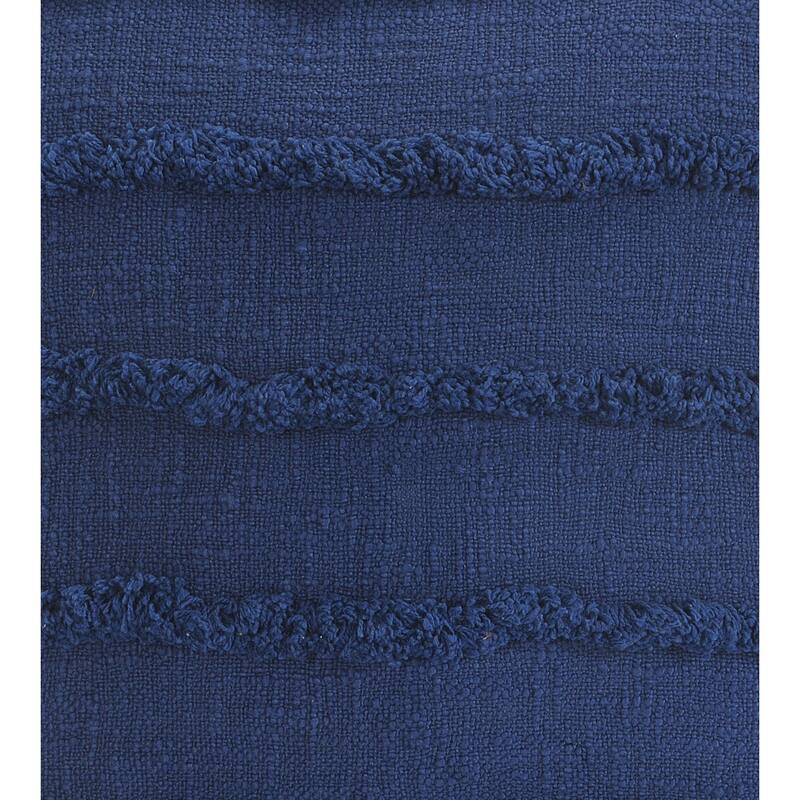 Guajira Set of 2 Textured Stripe Cotton Throw Pillow Covers, 20" x 20", 2 PCS (Covers Only) by Sevita