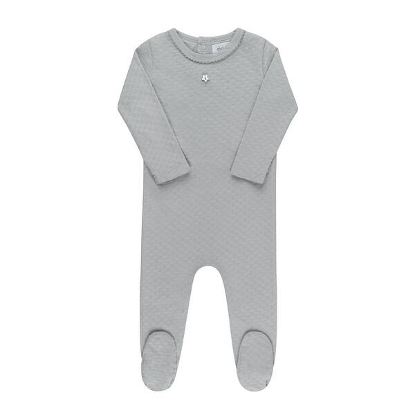 slide 2 of 12, Ely's & Co. Heart and Star Button Pointelle Footie Collection Blue Star - 1 Months