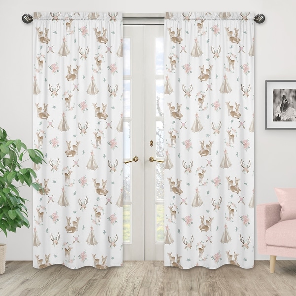 Sweet jojo watercolor floral curtains best sale