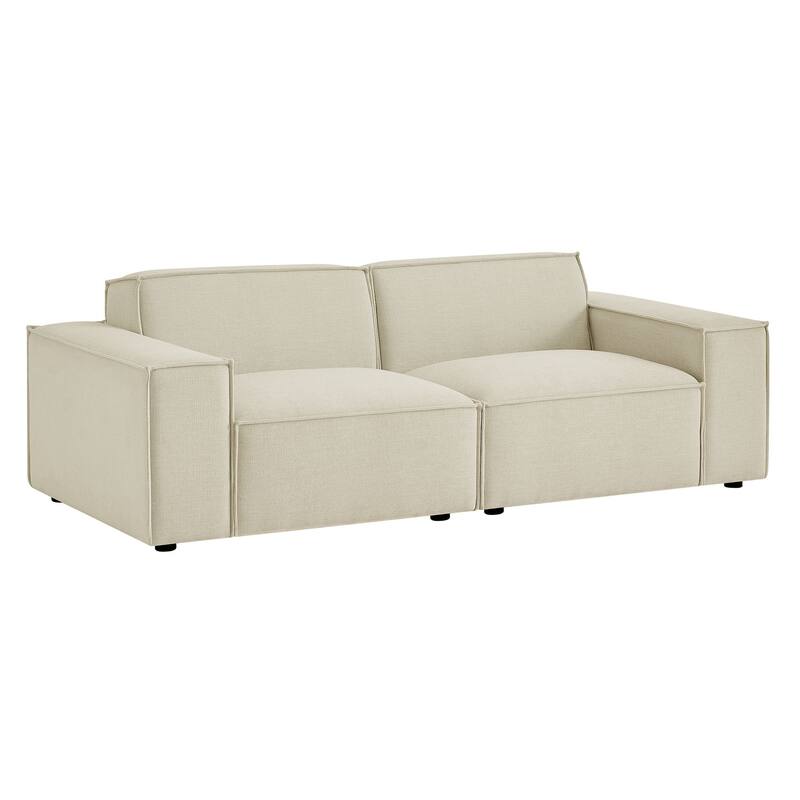 Restore 2-Piece Performance Fabric Upholstered Modular Loveseat
