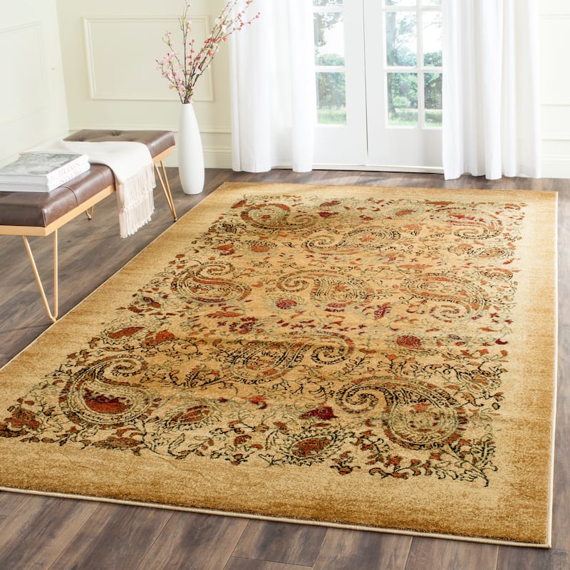 SAFAVIEH Lyndhurst Herlinda Traditional Oriental Paisley Rug - 12' x 18' - Beige/Multi