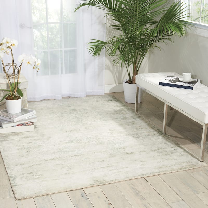 Desert Skies Damask Floral Vintage Area Rug